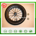 8/12/14 inches alloy Carbon steel PU foam bicycle wheel ,pneumatic bike wheel ,Baby carrier wheels